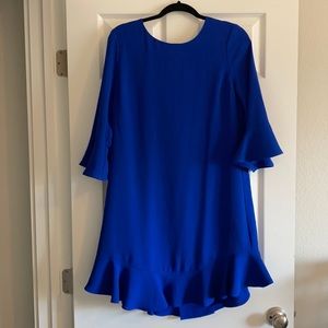 Ruffle sleeved dress